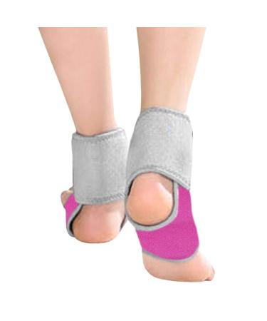 Kids Ankle Brace Support | Breathable & Adjustable Compression Sleeve for Running & Basketball | Hot Pink (Size S 12-3) - Buy Online on GoSupps.com