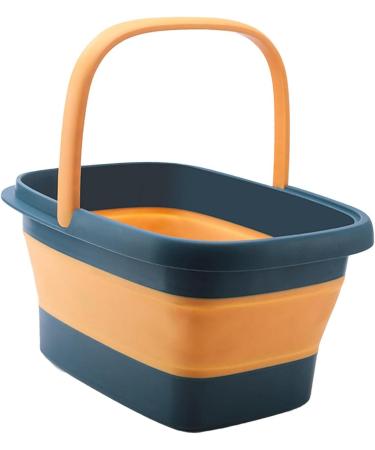 Foot Soaking Bath Basin Collapsible Foot Bath Basin/Foldable Large Foot Bucket Foot Soak Tub for Pedicure Home SPA Treatment Men Deep Blue - Buy Online on GoSupps.com