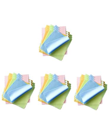 Hemoton 400 Pcs Glasses Cloth Screen Wipes Eye Glasses Cleaner Wipes Eyeglass Cleaning Wipes Glasses Wipes Eyeglass Cloth Glasses Small Cleaning Cloths Soft Knitted Fabric Lens Assorted Colorx4pcs 10.00X10.00X0.20CMx4pcs