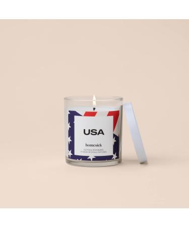 Buy Homesick Premium Scented Candle - USA Apple Nutmeg & Clove - 7.5 oz Aromatherapy Gift - 30-35 Hour Burn - Soy Blend Home Decor - Buy Online on GoSupps.com