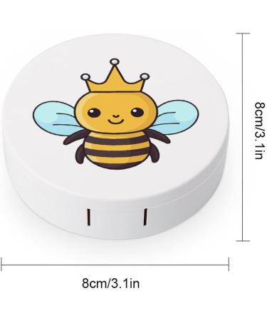 Honey Bee Contact Lens Travel Kit - Portable Cute Contact Box with Mirror for Daily Outdoor Use | International Shipping Available - Buy Online on GoSupps.com