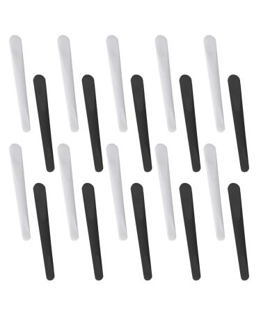 EBHO 20 pieces of spatula cosmetics silicone spatula creams make-up stick applicator suitable for all types of creams moisture creams masks