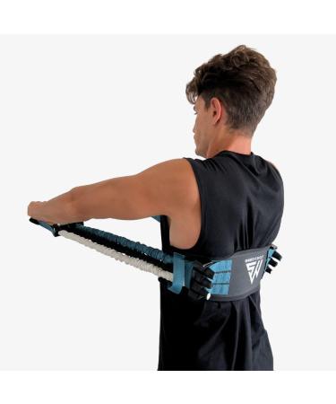SmartWorkout SmartPress - Adjustable Resistance Pectoralis & Back Expander | 80kg Capacity | 6 Foam Loop Bodybuilding Tapes - Buy Online on GoSupps.com