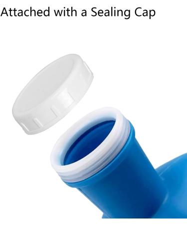 Daletu 2L Urine Bottle for Men & Women - Durable Portable Pee Bottle with Screw Cap Perfect for Bedridden Camping & Travel (Blue) - Buy Online on GoSupps.com