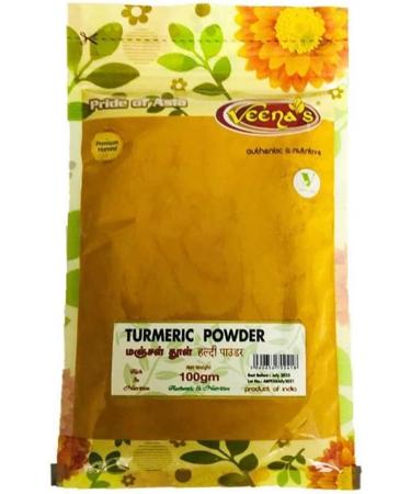 Veenas Turmeric Powder | 100GM | Haldi Powder | Bright Yellow Colour | Indian Origin (Pack of 2) - Buy Online on GoSupps.com