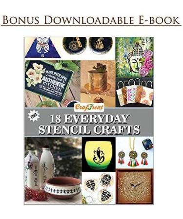 CrafTreat Border Stencil for Painting on Various Surfaces - Damask Border 1 Design - 3x12 Inches - Reusable DIY Craft Stencil for Borders - Buy Online on GoSupps.com