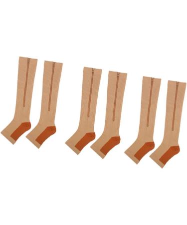 CHICIRIS Knee High Zipper Compression Socks - Stretchy Breathable Toeless for Sports (L-XL) - International Shipping - Buy Online on GoSupps.com