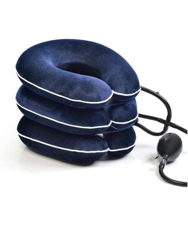 Buy Ininosnp Samnuerly Neck Traction Device - Inflatable Adjustable Neck Support for Pain Relief | Neck Stretching Correction Equipment (Blue) - International Shipping Available - Buy Online on GoSupps.com