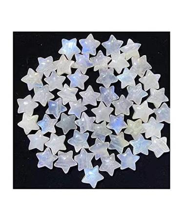 Gemstone Natural Folk Crafts Crystal Blue Moonstone Stars 10pcs for Gifts