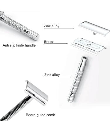 Jocxzi Stainless Steel Safety Razor | Double Edge Wet Razor for Men & Women | Eco-Friendly Shaving Set with Box - Buy Online on GoSupps.com