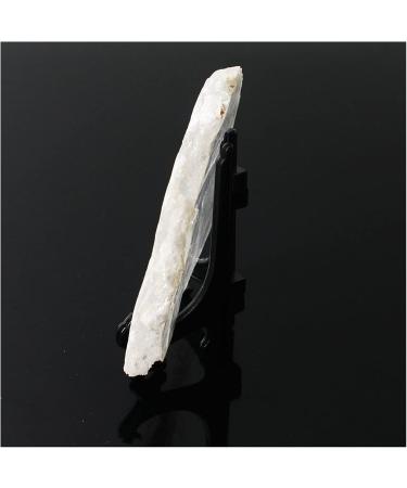 Natural Selenite Crystal White Transparent Slice Irregular Shaped with Black Stand Minerals Specimen Reiki Home Decor (Color : Selenite Slice Size : 150-200g) 150-200g Selenite Slice - Buy Online on GoSupps.com