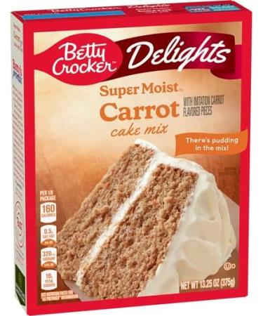 Betty Crocker Delights Super Moist Carrot Cake Mix 376g | Bowl to Oven in Minutes | Pack of 2 - Buy Online on GoSupps.com
