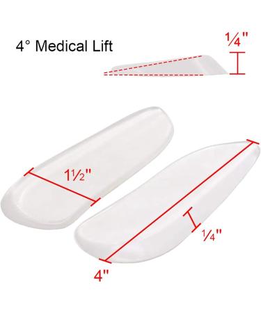 3X Lateral Heel Wedge Silicone Insoles for Supination & Pronation | Adhesive Shoe Inserts for Bow Legs - Best Comfort & Support - Buy Online on GoSupps.com