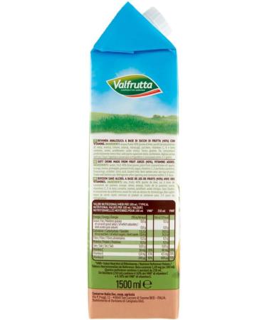  Italian Gourmet E.R. Valfrutta Succo Vitamix Refreshing Drinks Alcohol-free Fruit Juice with Vitamins 1500 ml + Box Italian Gourmet Polpa di Pomodoro 400 g - Buy Online on GoSupps.com