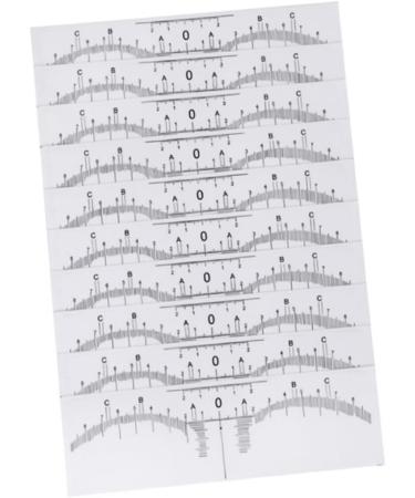 Ipetboom 10pcs Set Microblading Ruler Sticker Scale Ruler Eyebrow Stencil Eyebrow Stickers Make up - Buy Online on GoSupps.com