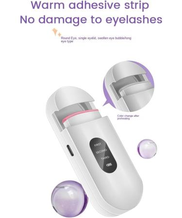 Aposous 1 Piece Electric Heated Eyelash Curler Long-Lasting Curl Electric Eye Lash Perm Eyelashes Clip Makeup Tool - Buy Online on GoSupps.com