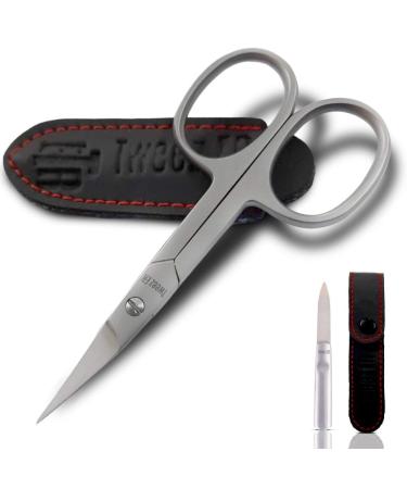 Nail Scissors | Premium Manicure scissors for Professionals, Hand Sharpened Cuticle Scissors and Nail File | fingernail scissors For Eyebrows,Nose Hair & Beard |Premium Quality Toenail Scissors