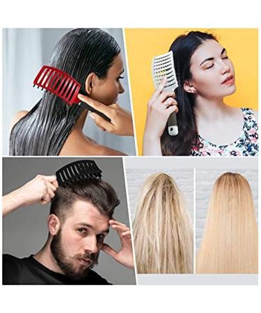 Haidi Detangling Hair Brush with Boar Bristles | Professional Vented Styling Brush for All Hair Types - Men & Women | Wet & Dry Hair | Black - Buy Online on GoSupps.com