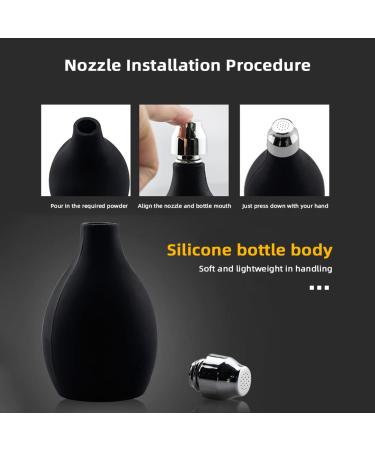 Portable Silicone Powder Spray Bottle for Hairdressing | Dry Shampoo Blower - Ideal for Home & Salon Use - Buy Online on GoSupps.com