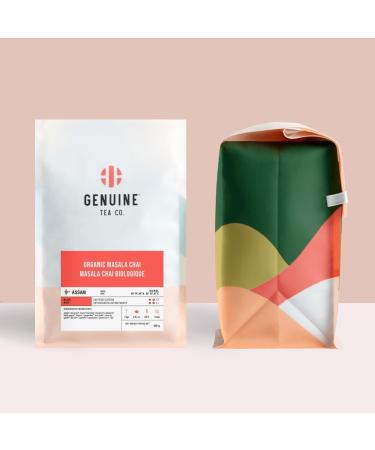 Organic Masala Chai Black Tea - Loose Leaf Traditional Spiced Indian Tea Blend with Cinnamon Cardamom and Ginger 50g - Buy Online on GoSupps.com