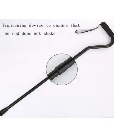 Folding Cane Non-Slip Telescopic Adjustable Aluminum Alloy Crutch Folding Booster Cane Seniors Non-Slip Cane Trekking Pole Walking Comfortable and Ergonomic Design Black Family - Buy Online on GoSupps.com