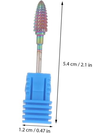 VINTORKY Drills Tool Manicure Accessories Manicure Supplies Manicure Art Drill Bits Manicure Drill Bits Cuticle Pusher Set Women's Tungsten Steel Nail 5.4x1.2cm Colorful - Buy Online on GoSupps.com
