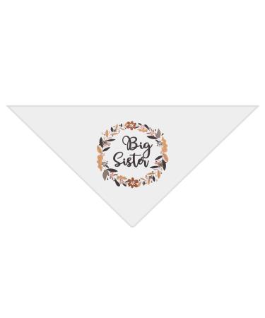 Emsea dogs bandana dog hill towel pet triangle scarf for medium -sized dogs everyday clothing party wedding photography -"big sister"
