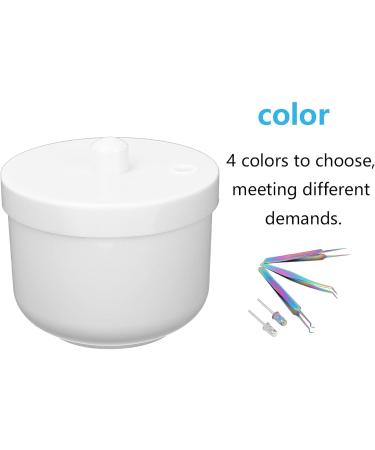 Portable Nail Art Cleaning Box Manicure Tools Cleaning Container Nail Art Tool Cleaning Cup for Nail Art Tool(white) - Buy Online on GoSupps.com