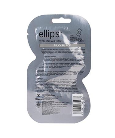 Buy Ellips Hair Mask (Pro Keratin) - Silky Black 18g (Pack of 10) | International Shipping Available - Buy Online on GoSupps.com
