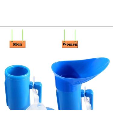 Male Urinal Urine Bottles for Men Women Urinal Pee Bottle Universal Portable 2000 ML with Female Adapter for Camping Car Travel Natural - Buy Online on GoSupps.com