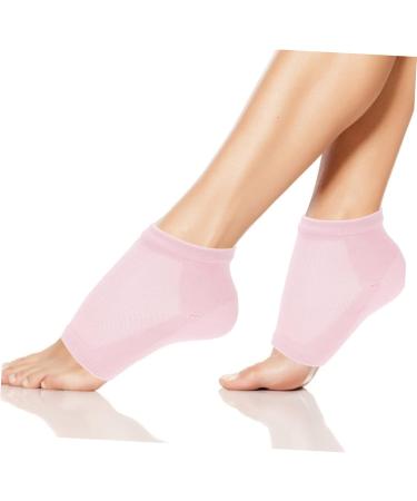 ULTECHNOVO 1set Heightening Socks Heel Softening Socks Soft Silicone Heel Lift Insole Sole Height Increase Invisible Sock Pad Sole Lifts Polyester Cotton Increased Heel Socks Men and Women 12.5x11cm Pink - Buy Online on GoSupps.com