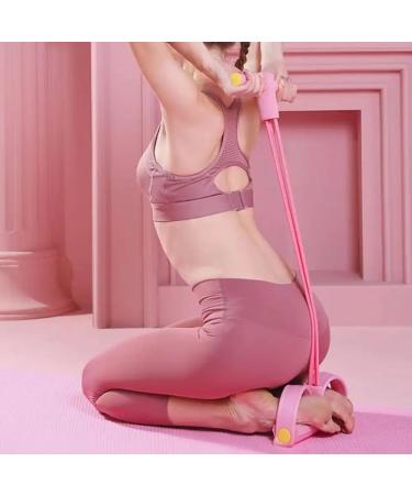 Fitness Pedal Ankle Puller Pedal Resistance Elastic Band 4-Tube Elastic Pull Rope Tension Rope Resistance Band Multifunction Pedal Puller Resistance Band for Abdomen/Waist/Arm/Leg Training Purple - Buy Online on GoSupps.com