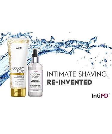 Coochy Plus Intimate Shaving Complete Kit - Sweet Diva Scent | Organic After Shave Moisturizer Mist - Antioxidant Formula for Razor Burn Prevention - Buy Online on GoSupps.com