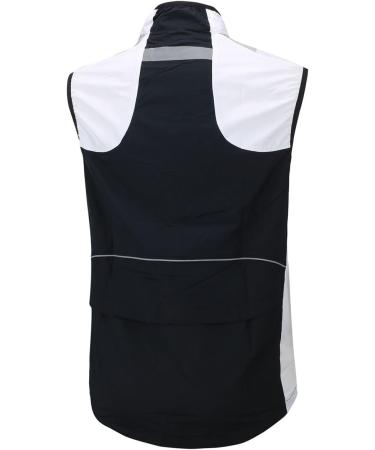 Buy Airtracks Men's Reflective Functional Bicycle Vest - Lightweight Wind & Water Repellent Running Vest in 3XL Black - Buy Online on GoSupps.com