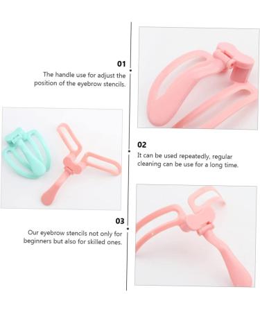 POPETPOP Mold Makeup Stencil Women Eyebrow Drawing Shaper Eyebrow Shape Stencil Portable Girl Set - Buy Online on GoSupps.com