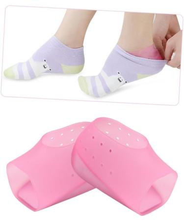 FRCOLOR Insoles for Plantar Heel Cushion - Height Increasing Inserts Invisible Shoe Pads 2 Pairs - Pink Color 12x4.5cm - Buy Online on GoSupps.com