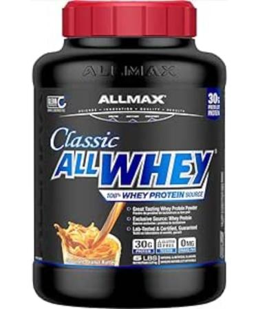 ALLMAX Nutrition - ALLWHEY Classic - 100% Whey Protein - Vanilla - 5 Pound & Classic 100% Whey Protein - Chocolate Peanut Butter - 5 Pound Powder + Chocolate Peanut Butter - Buy Online on GoSupps.com