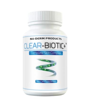 Clear-Biotic Acne Treatment Supplements Probiotic Pills for Teens & Adults | Hormonal Acne Vitamins Gut Health Support Clear Skin Formula Acne Vitamins Non-GMO (60 Capsules)