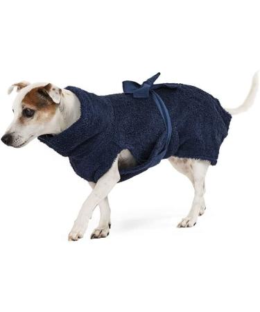 Lill's dog bemper 100% organic cotton Organic Night Blue (blue) (3xs: 35 cm back length) 3xs: 35 cm back length Night Blue (blue)