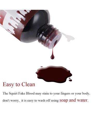 Yeweian Halloween Fake Blood 6.76Oz/200ML - Realistic Washable Liquid Blood for SFX Makeup and Costumes - Buy Online on GoSupps.com