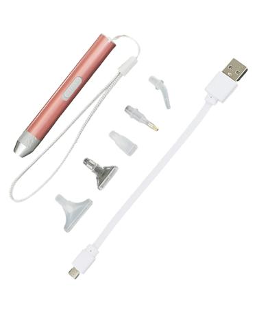 KOqwez33 Nail Art Dotting Pen Diamond Painting Accessory Kit Luminous LED Design Aluminium Alloy Luminous Diamond Painting Pen Rose Gold