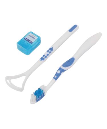 Wound Cleaning Set - Anggrek Mouth Cleaner | Effective Tongue Scraper & Toothbrush Set for Adults - Flexible PP Material - Buy Online on GoSupps.com