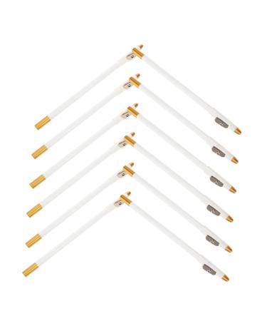 PLAFOPE 12pcs Eyebrow Pencil Sharpener Eyebrows Pencil Portable Eyebrow Pencil Eye Brow Pencil White Wooden
