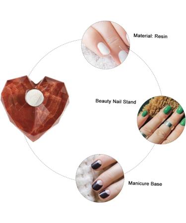 FRCOLOR 4sets Nail Practice Holder Resin False Tip Display Rack Nail Tip Display Stand Nail Tips Display Stand Resin False Tip Display Stand Practice Nail Stand False Nail Love Accessories - Buy Online on GoSupps.com