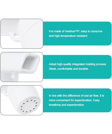 Breathing Exercise Device - White Breathing Trainer for Improved Respiratory Health - Buy Online on GoSupps.com