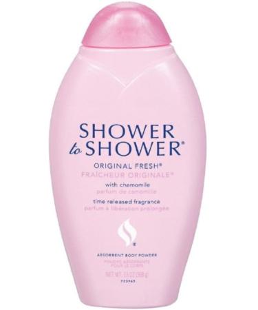 SHOWER TO SHOWER Body Powder Original Fresh 13 oz (Pack of 3) Chamomile 13 Ounce (Pack of 3) - Buy Online on GoSupps.com