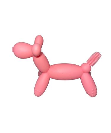 Baby Teether Balloon Dog - Pink | Safe & Soothing Teething Toy - Buy Online on GoSupps.com