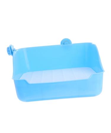 COLLBATH Lacework Potty Trainer Small Pet Pan Cage Bunny Bedding for Rabbits Guinea Pig Bedding Blue
