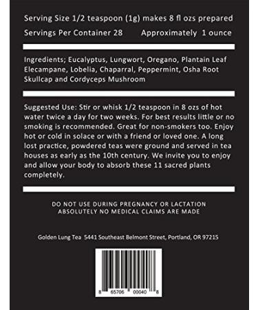 Smokers Tea & Lung Powder - Natural Support for Lung Health - Buy Online on GoSupps.com