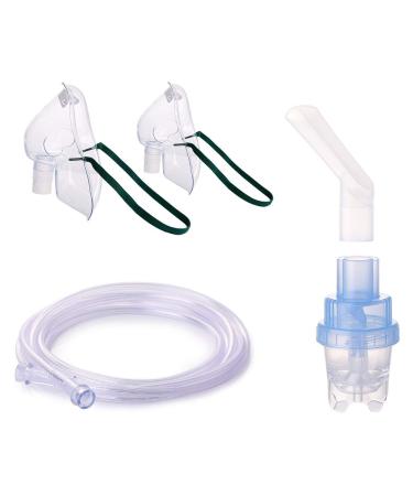 Nebuliser Accessories 2 Nebuliser Mask Inhaler Pharmaceutical Grade PVP for Adults/Children Nebuliser Parts B